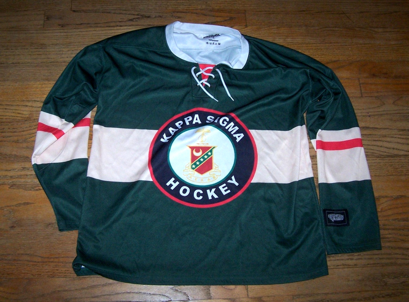 NICE Kappa Sigma fraternity green men\'s hockey jersey - Large - great shape