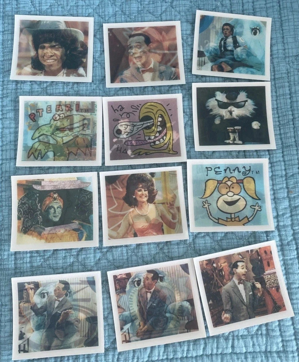 Pee Wee Herman Pee Wee\'s Playhouse Fun Paks Wiggle Toys Motion Card Set #1-12
