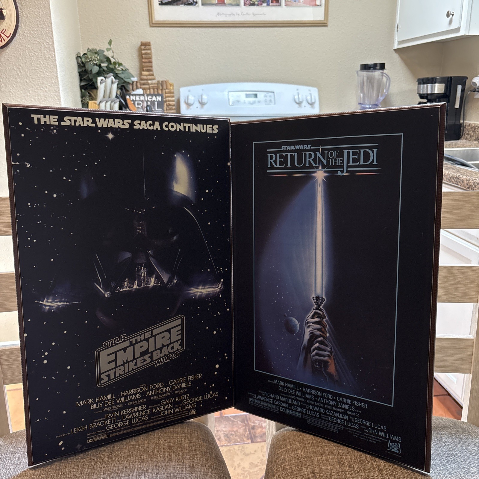 Silver Buffalo LLC Star Wars Empire Strikes Back Repro Plaques Darth Vader 19x13