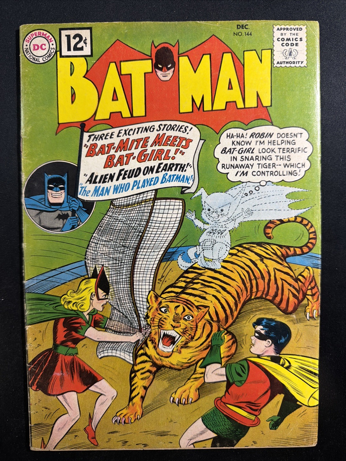 Batman #144 1961 DC Comics Silver Age 1st Print Early Batgirl VG *A4