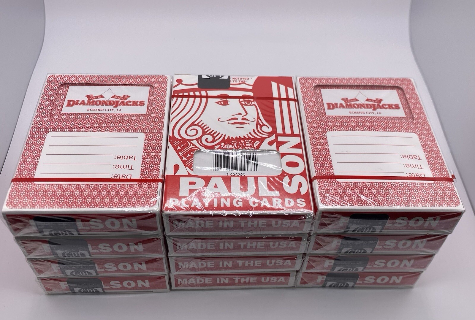Paulson Playing Cards -Casino - Lot of 144 SEALED-NOT CANCELLED- RED