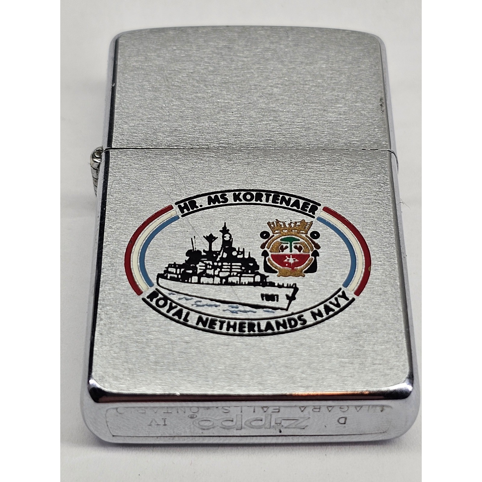 Absolute Rare Zippo Royal Netherlands Navy HR MS Kortenaer Fairwind 88 1988