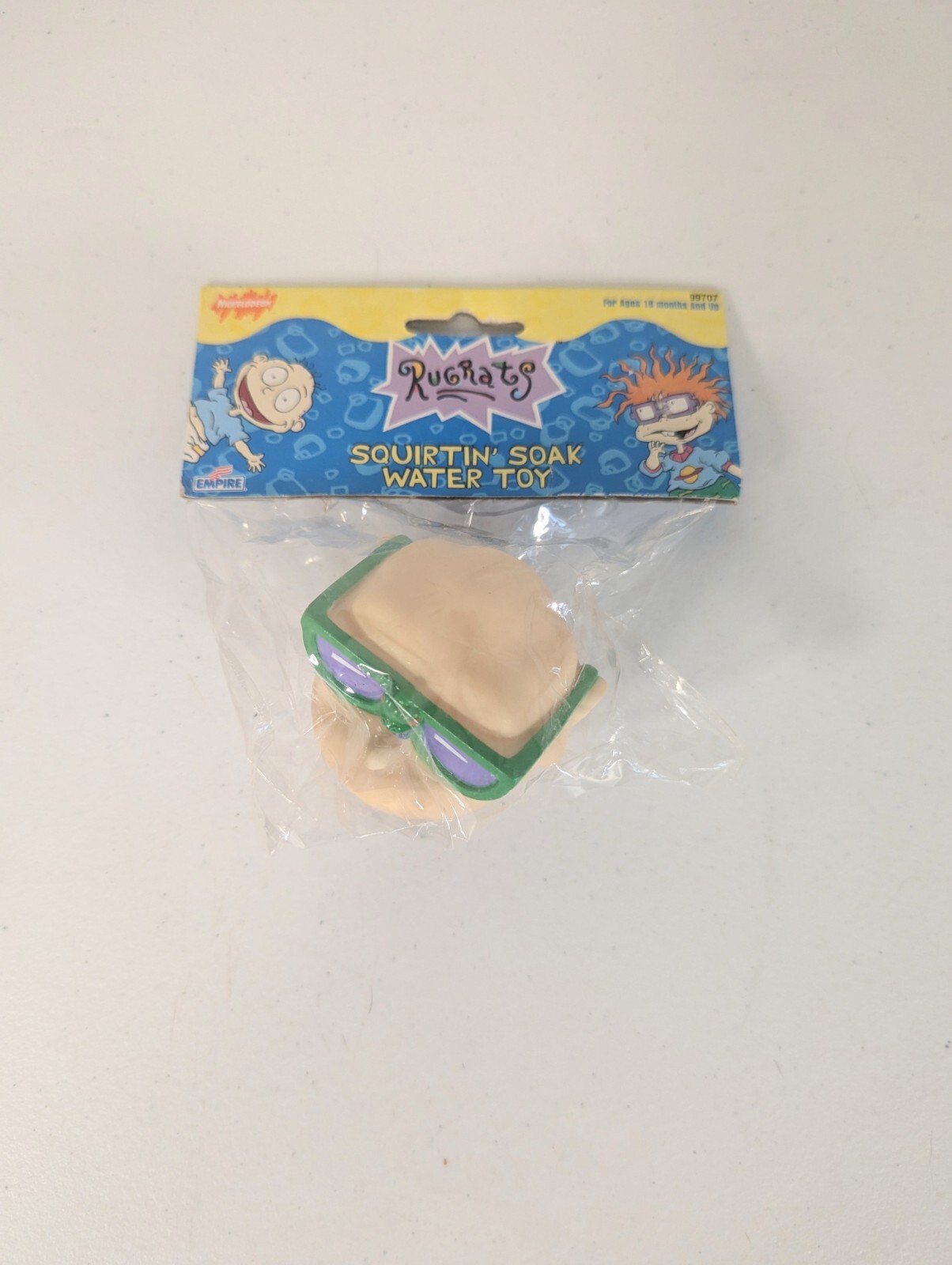 Vintage 1998 Empire Rugrats Squirtin\' Soak Water Toy Tommy Pickles NEW Sealed