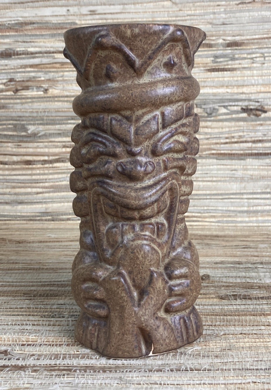 Kustom Lane Australia Tiki Mug Tiki Farm Hughes 2012 Stone/Brown 7