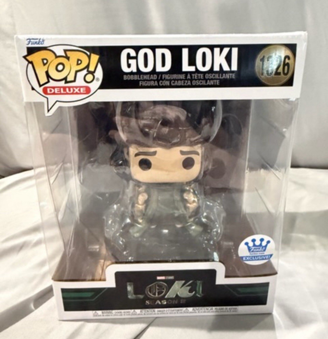 Funko Pop Deluxe God Loki #1326 Marvel Loki Season 2 Funko Exclusive