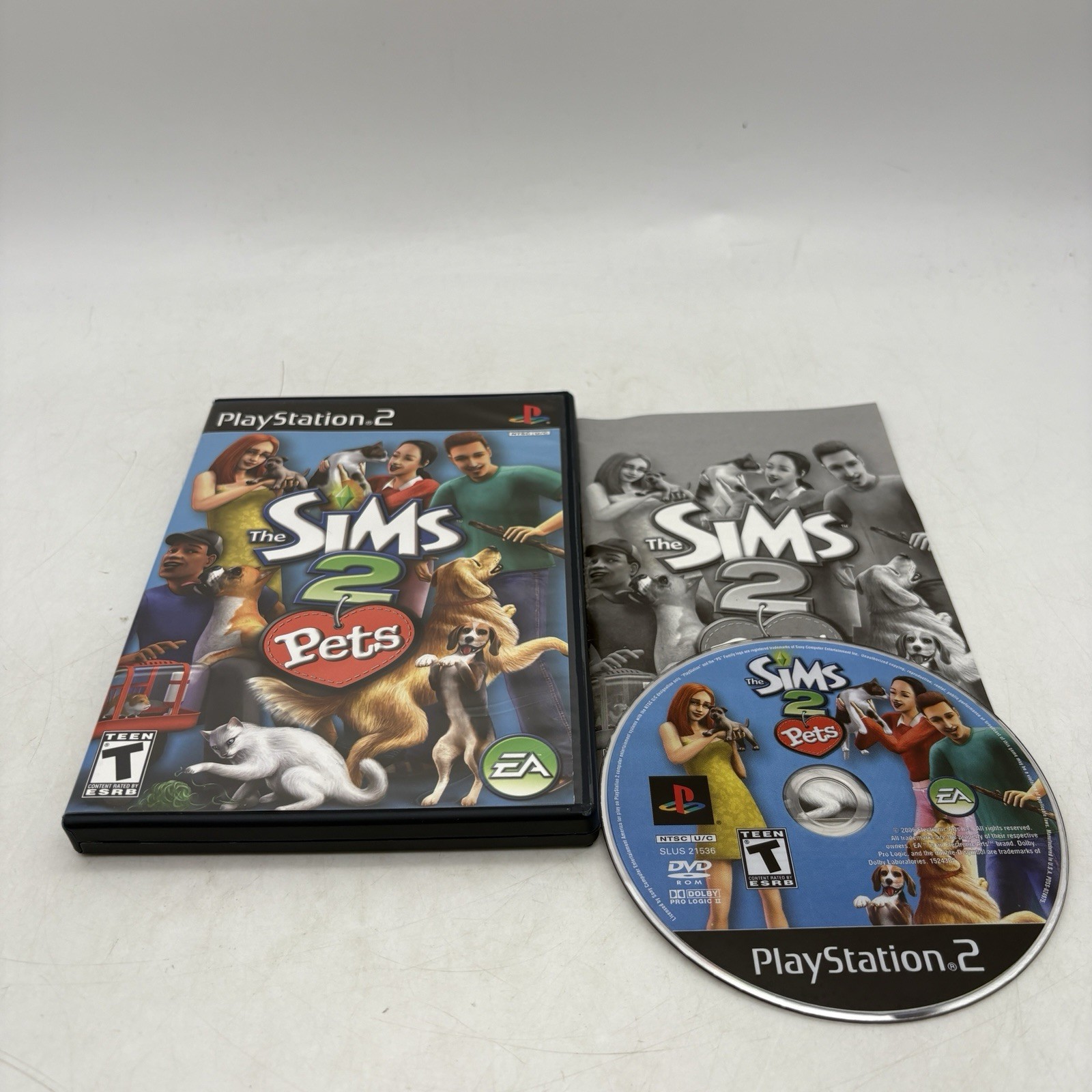 The Sims 2 Pets PlayStation 2 PS2 Complete w/ Manual CIB Tested