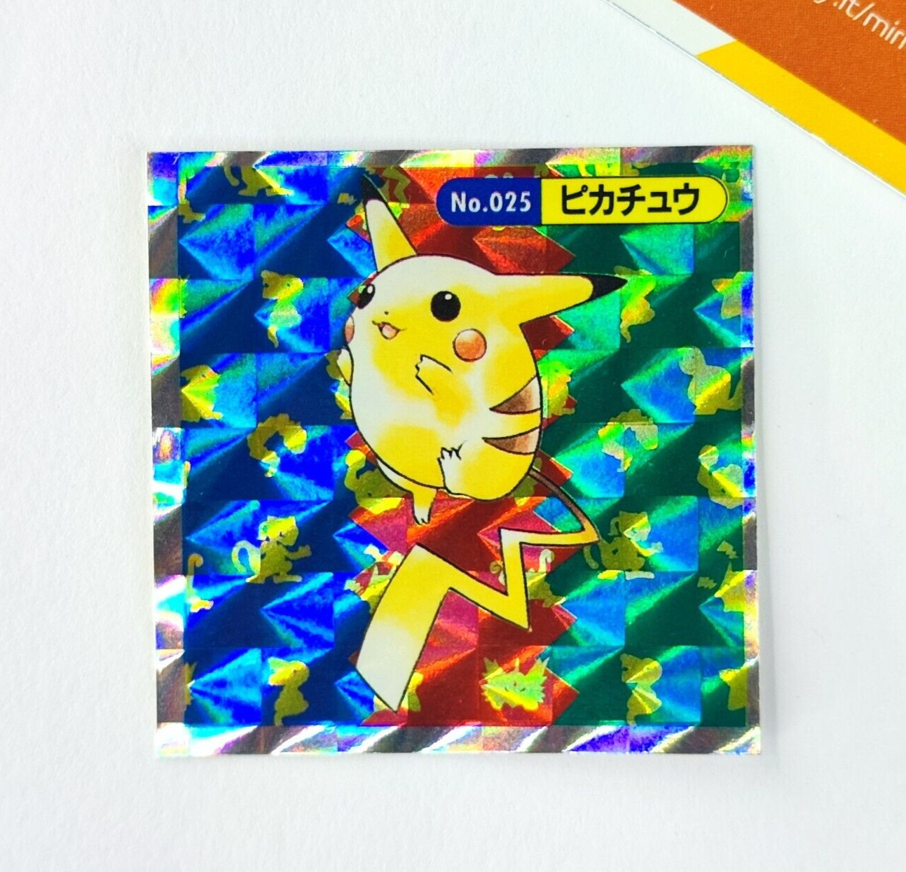 Pokemon Pikachu No.025 Stickers Topsun Seal Gum 1997 Japanese