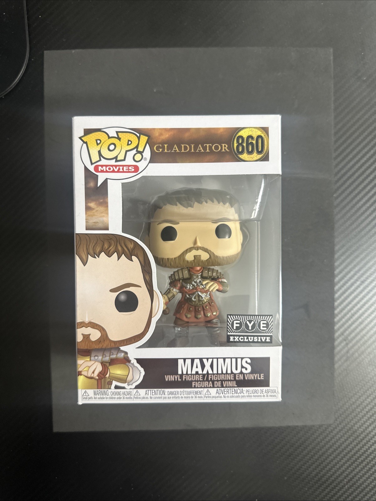Funko Pop Gladiator Maximus FYE (Exclusive) #860 With Protector 