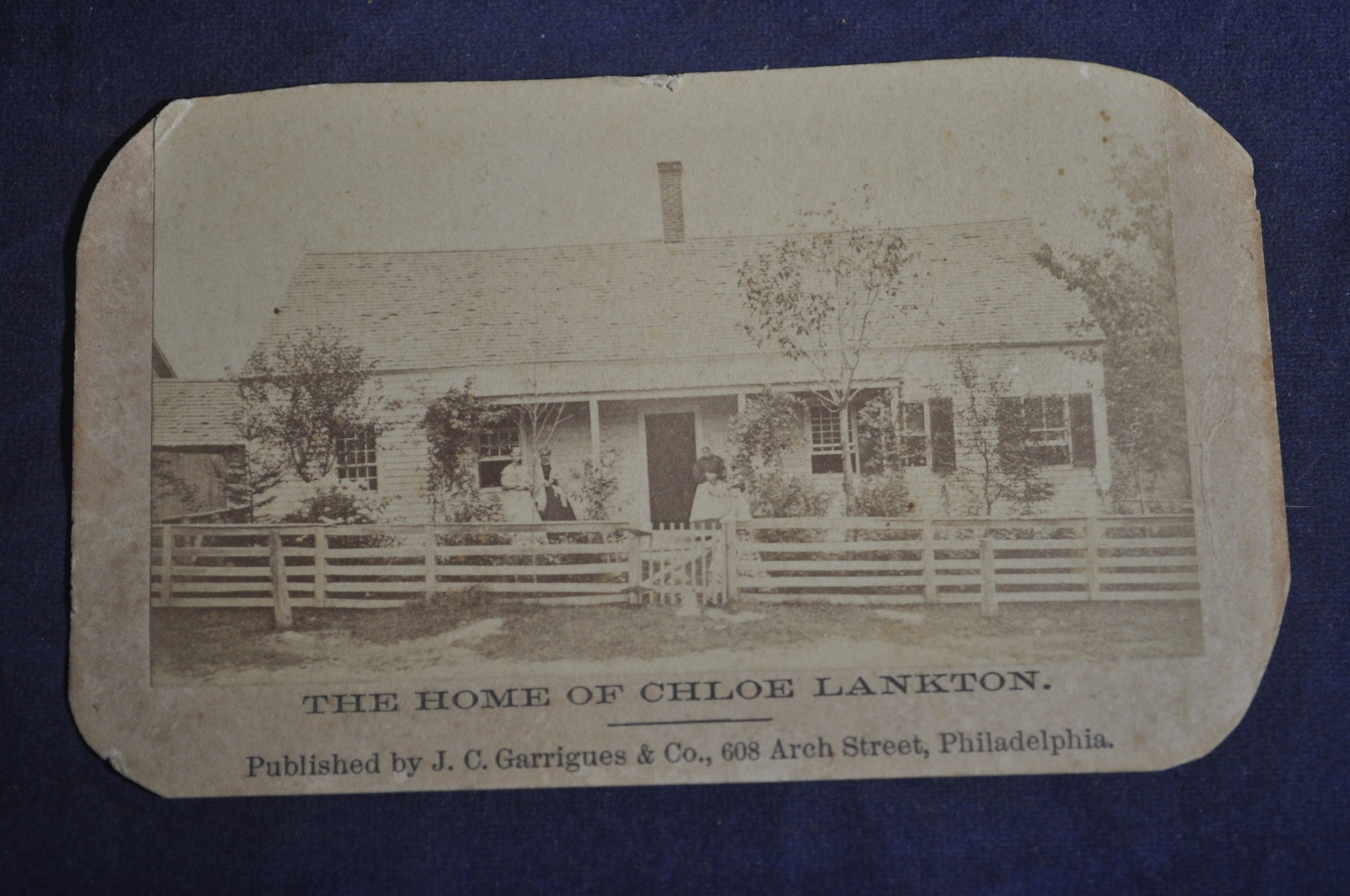 *ORIGINAL* Home of Chloe Lankton CDV Photo, New Hartford, Ct.