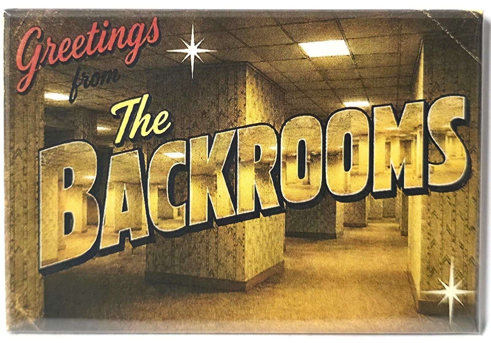 Greetings From The Backrooms Liminal Horror Retro 2x3 MAGNET  Vintage