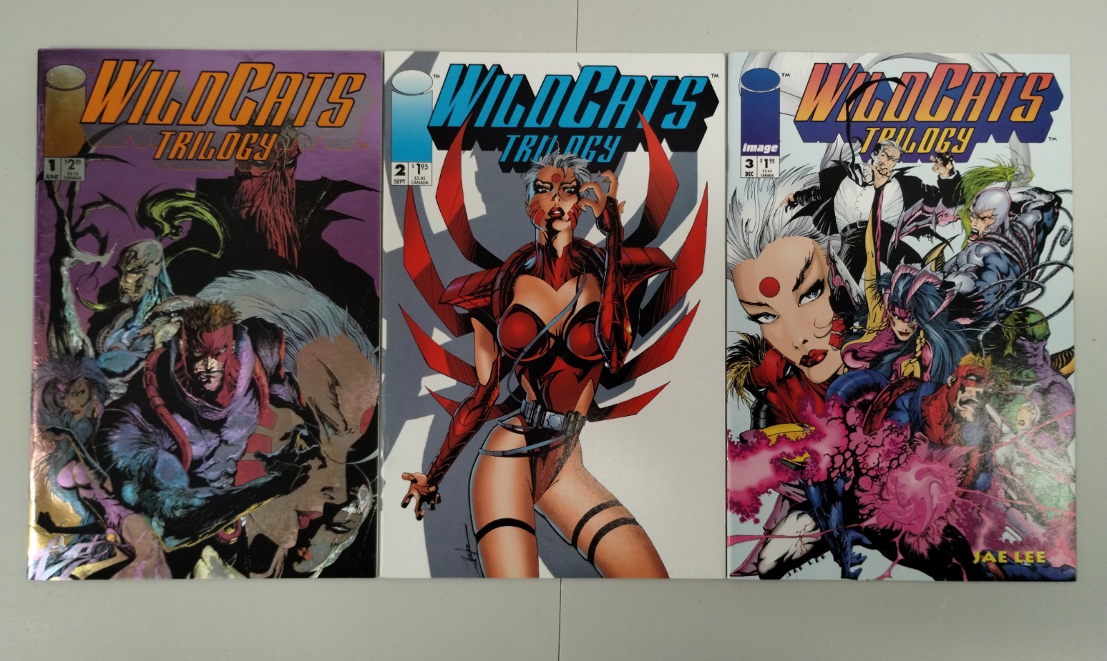 WildC.A.T.S Trilogy Complete Series #1-3 -- Image Comics (1993) Jim Lee 