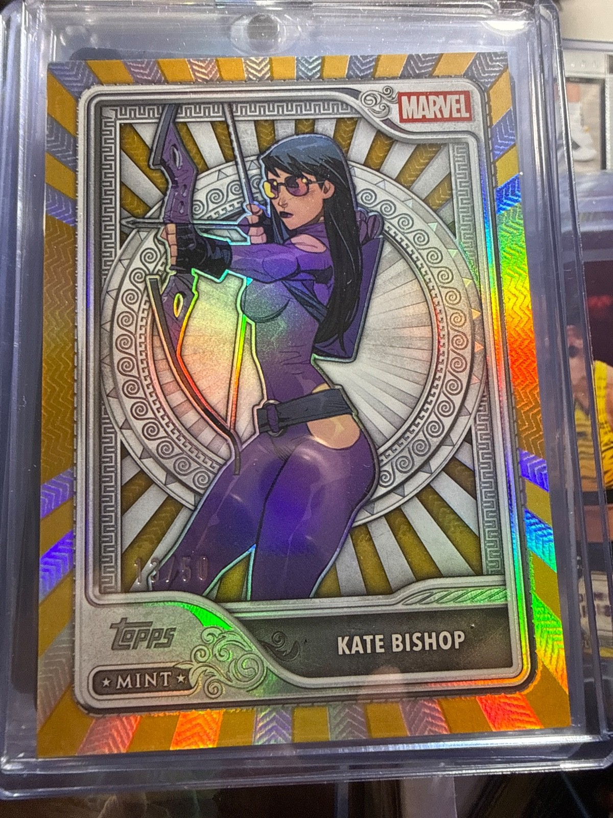 2026 Topps Mint Marvel KATE BISHOP Silver GOLD Foil #13/50