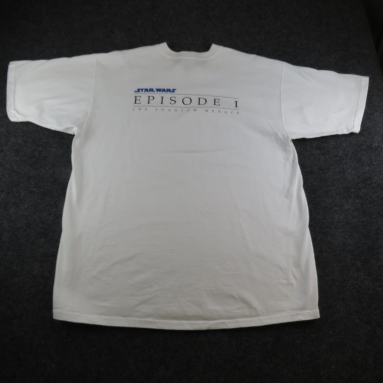 Star Wars Episode I Phantom Menace White T-Shirt XL Fruit of the Loom