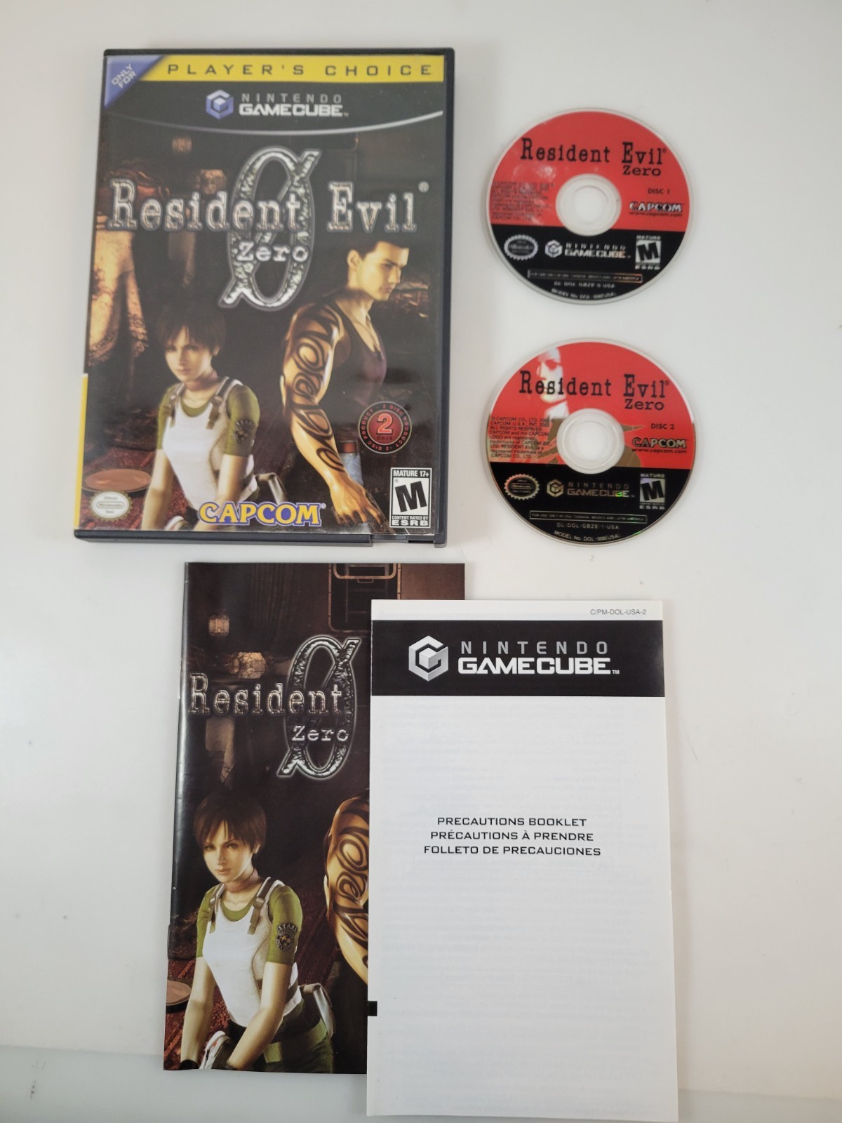 Resident Evil Zero Nintendo GameCube GC 2-Disc Capcom 2002 CIB Complete NTSC