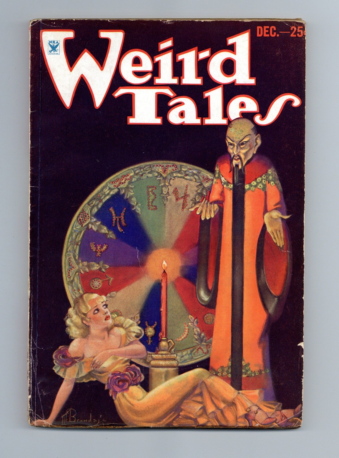 Weird Tales Pulp 1st Series Dec 1933 Vol. 22 #6 VG