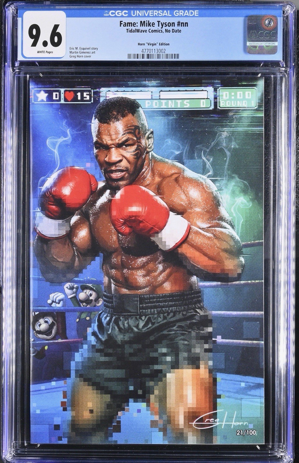 FAME: Mke Tyson Greg Horn MegaCon Virgin Cover #/100 SDCC CGC 9.6
