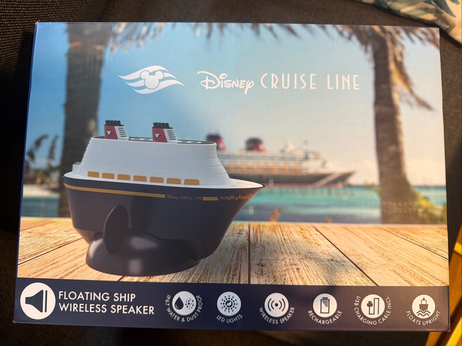Disney Cruise Line Blue Ship Floating Bluetooth Wireless Speaker NEW