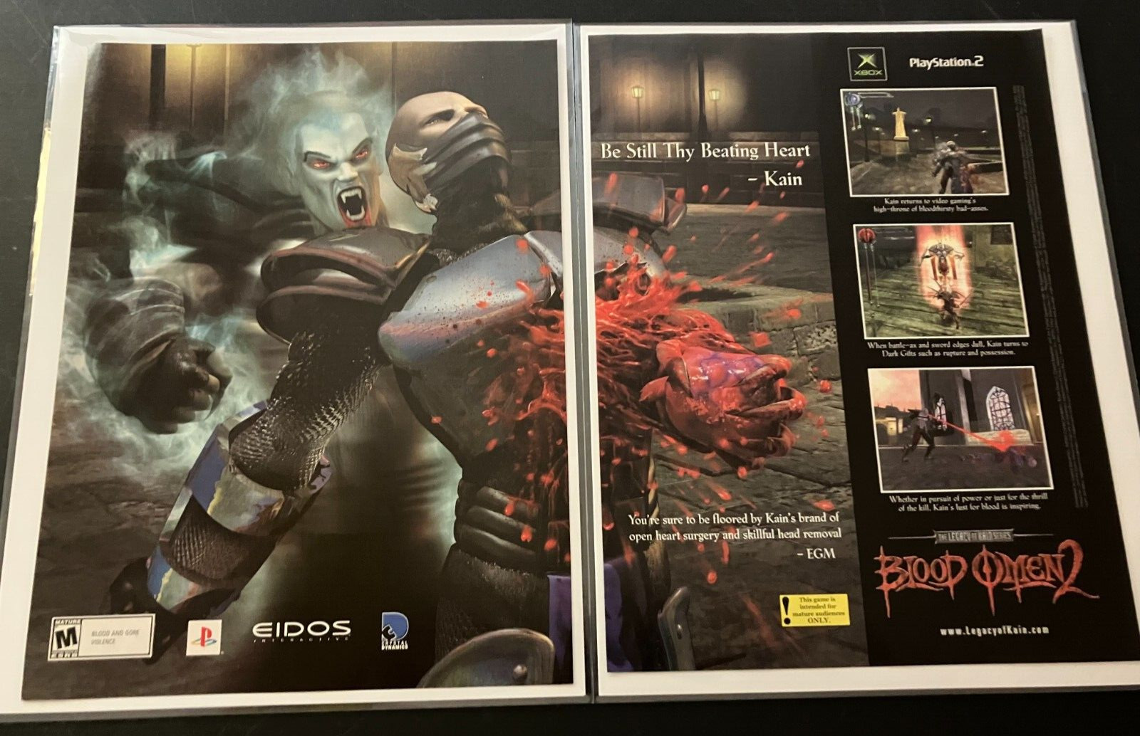 Legacy Of Kain: Blood Omen 2  Vintage Vampire Gaming Print Ad / Wall Art