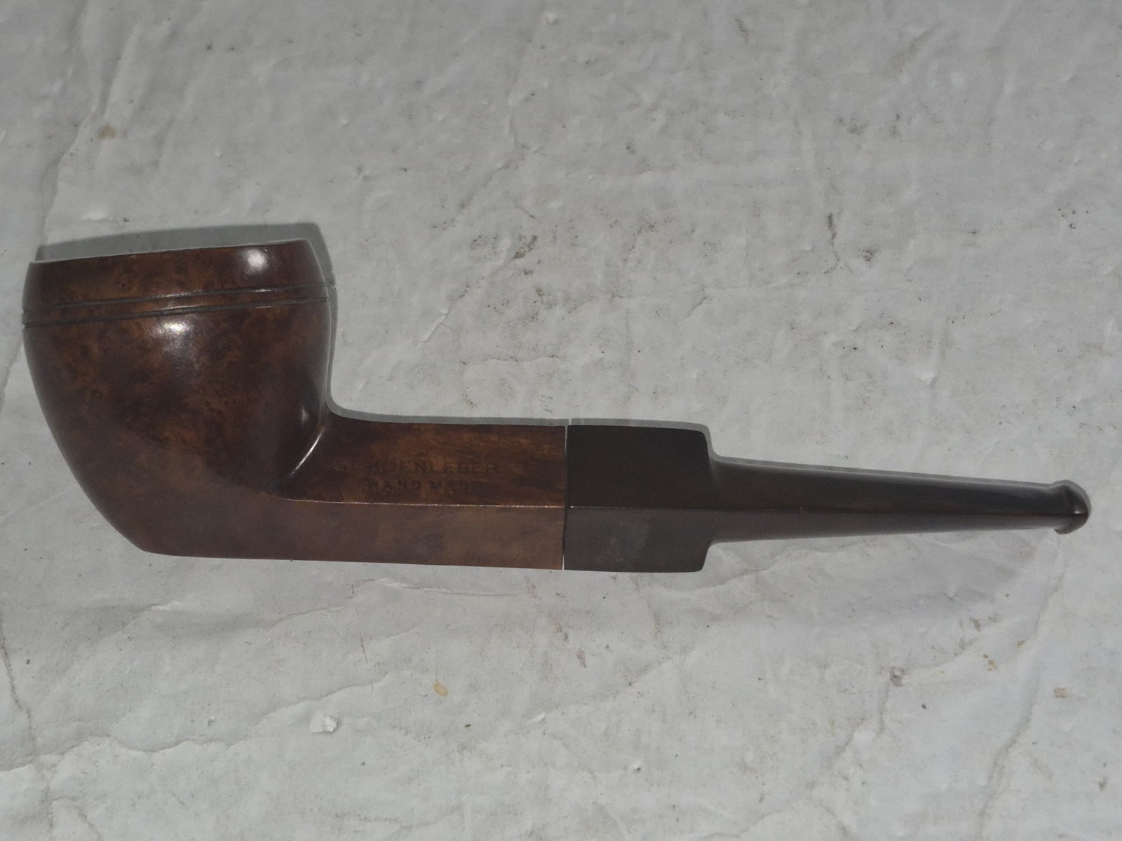 Vtg. 1930's-1950's Schoenleber Hand Made Panneled Bulldog Estate Tobacco Pipe