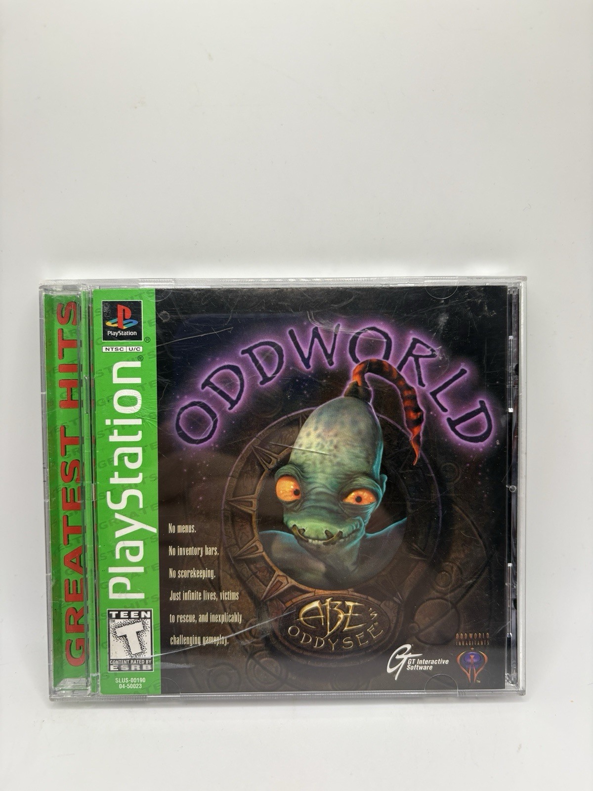 Oddworld: Abe\'s Oddysee (PlayStation One, 1997) Complete W/Manual