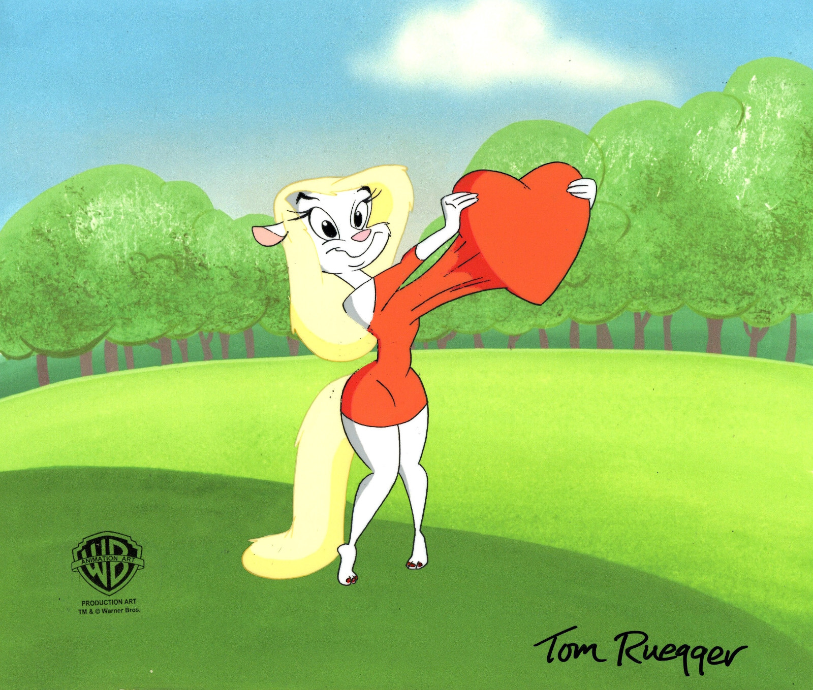 Animaniacs-Original Production Cel-Minerva-Meet Minerva-Signed by Tom Ruegger