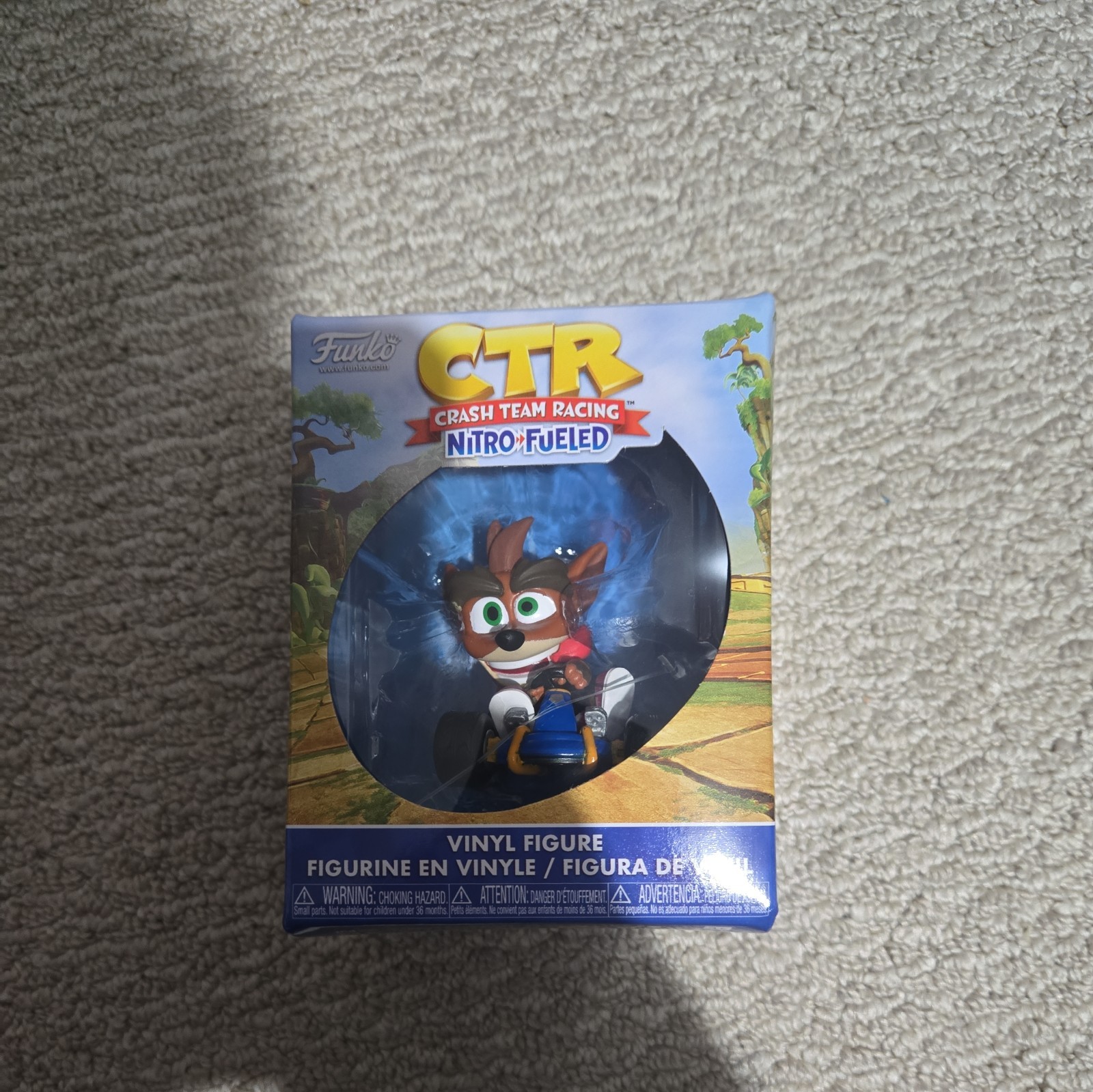 Funko CTR Nitro Fueled Crash Team Racing Vinyl Figure Crash Bandicoot RARE