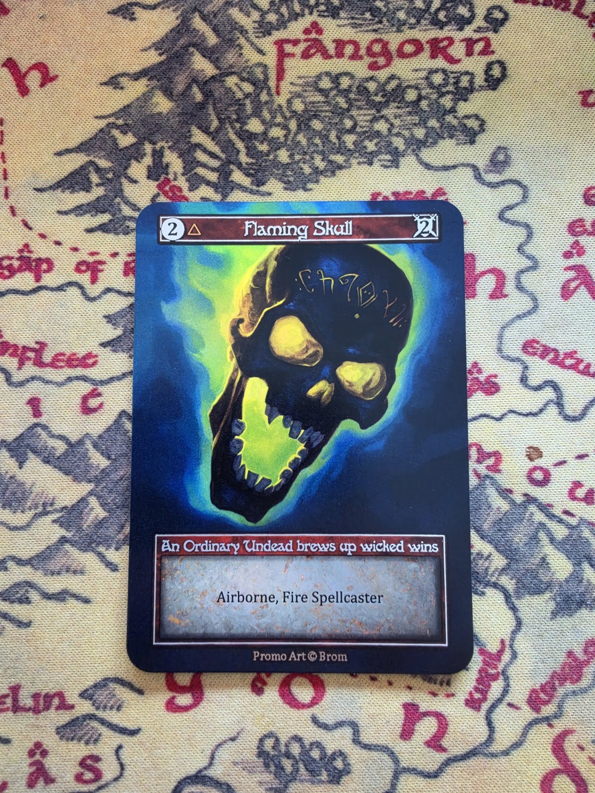 Sorcery Contested Realm Flaming Skull Alt Art FOIL Promo 1st Place Reward