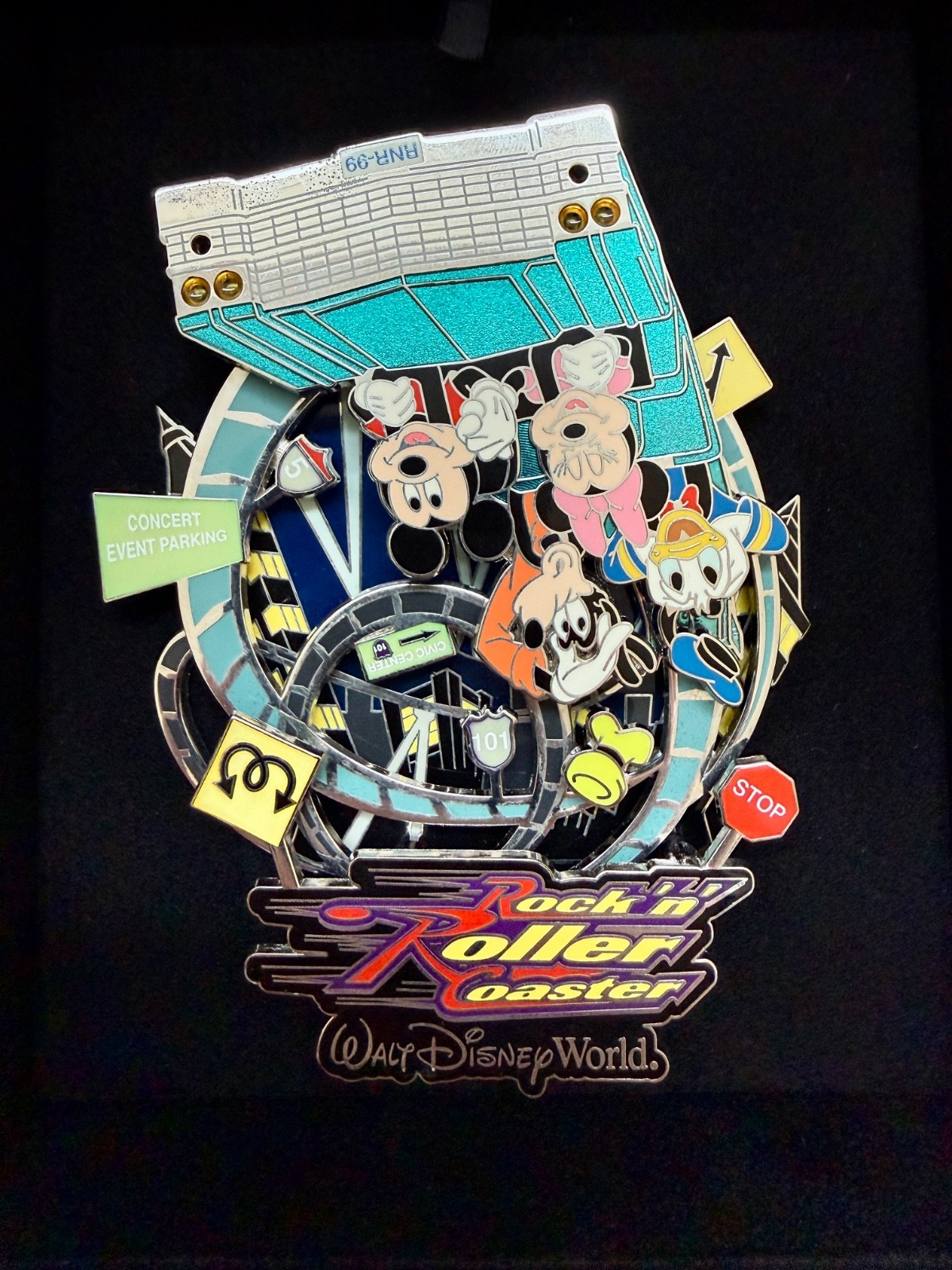 Disney 2007 Rock \'n\' Roller  Coaster E-Ticket Jumbo Pin - Limited Edition 500