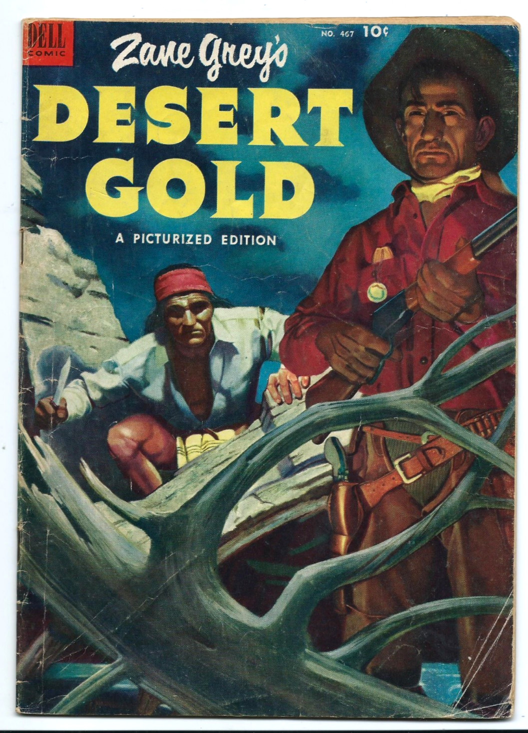FOUR COLOR #467: ZANE GREY'S DESERT GOLD -- GOLDEN AGE COMIC -- MAY/JULY 1953