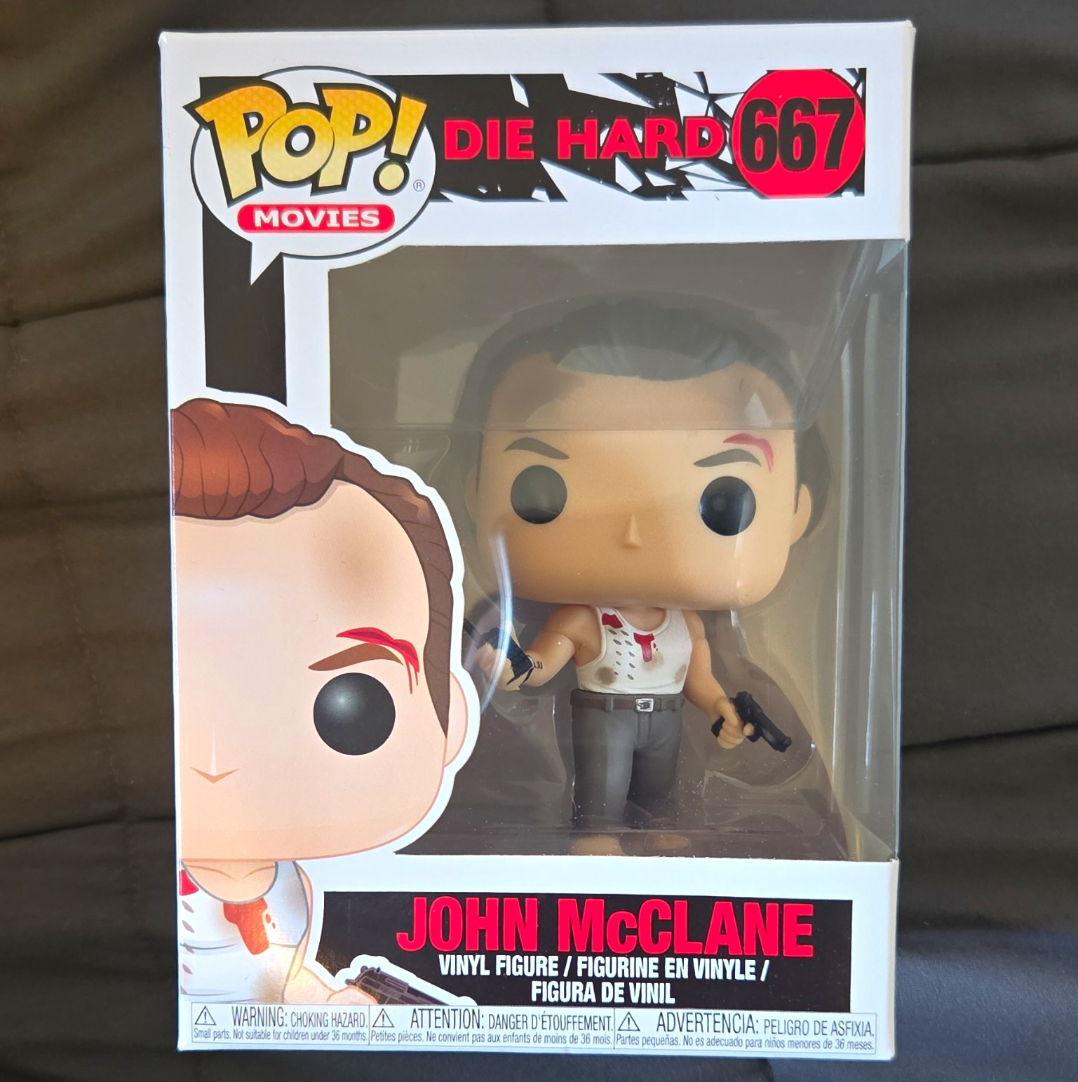 Funko Pop Movies Die Hard John McClane #667 Vinyl Figure Very Good Condition