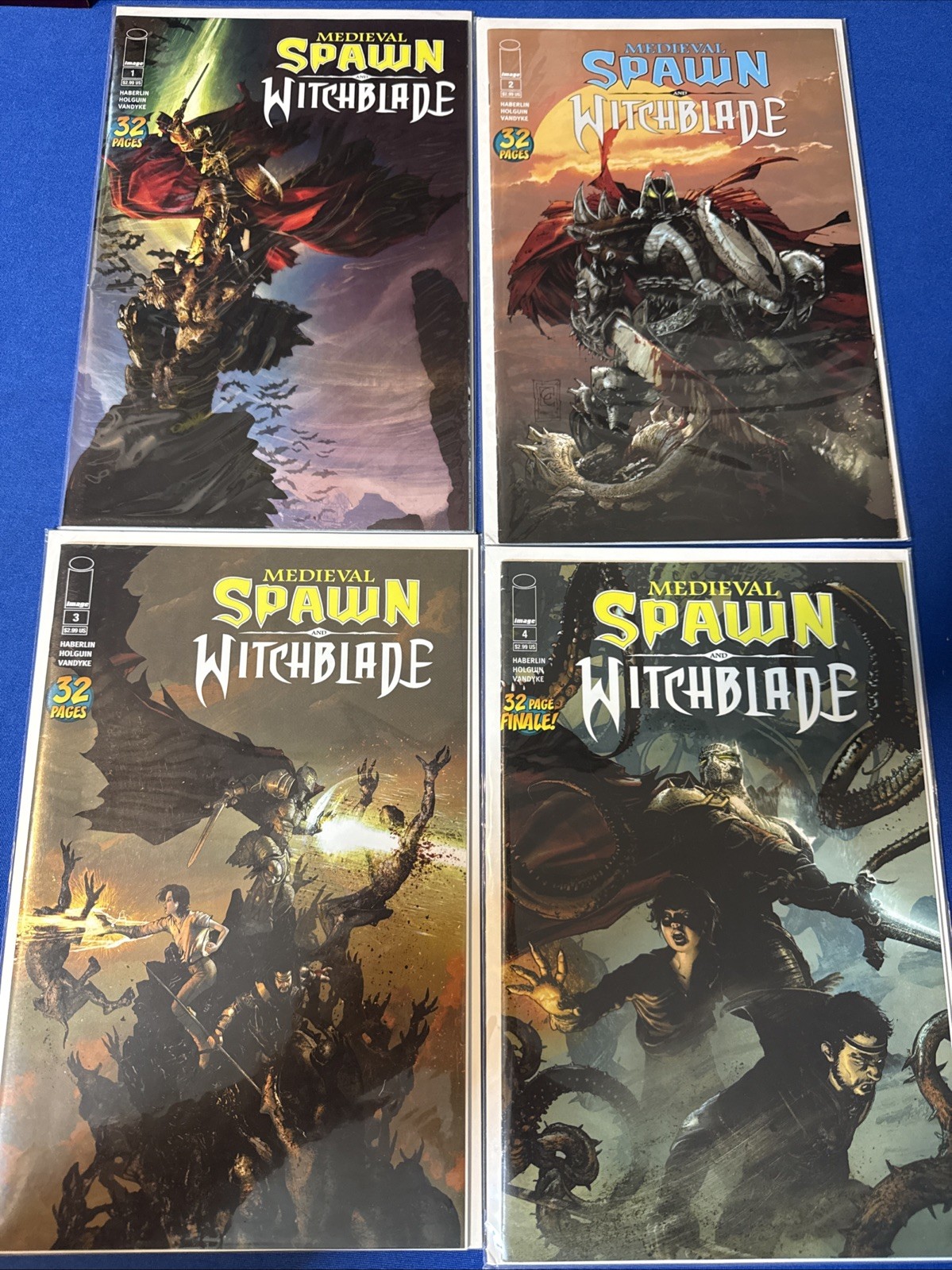 Medieval Spawn & Witchblade #1-4 with Cover Variants (Image Comics, 2018) NM