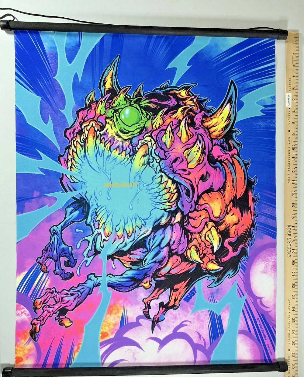 DOOM Eternal Cacodemon Wall Scroll Poster by Beast Wreck - NEW