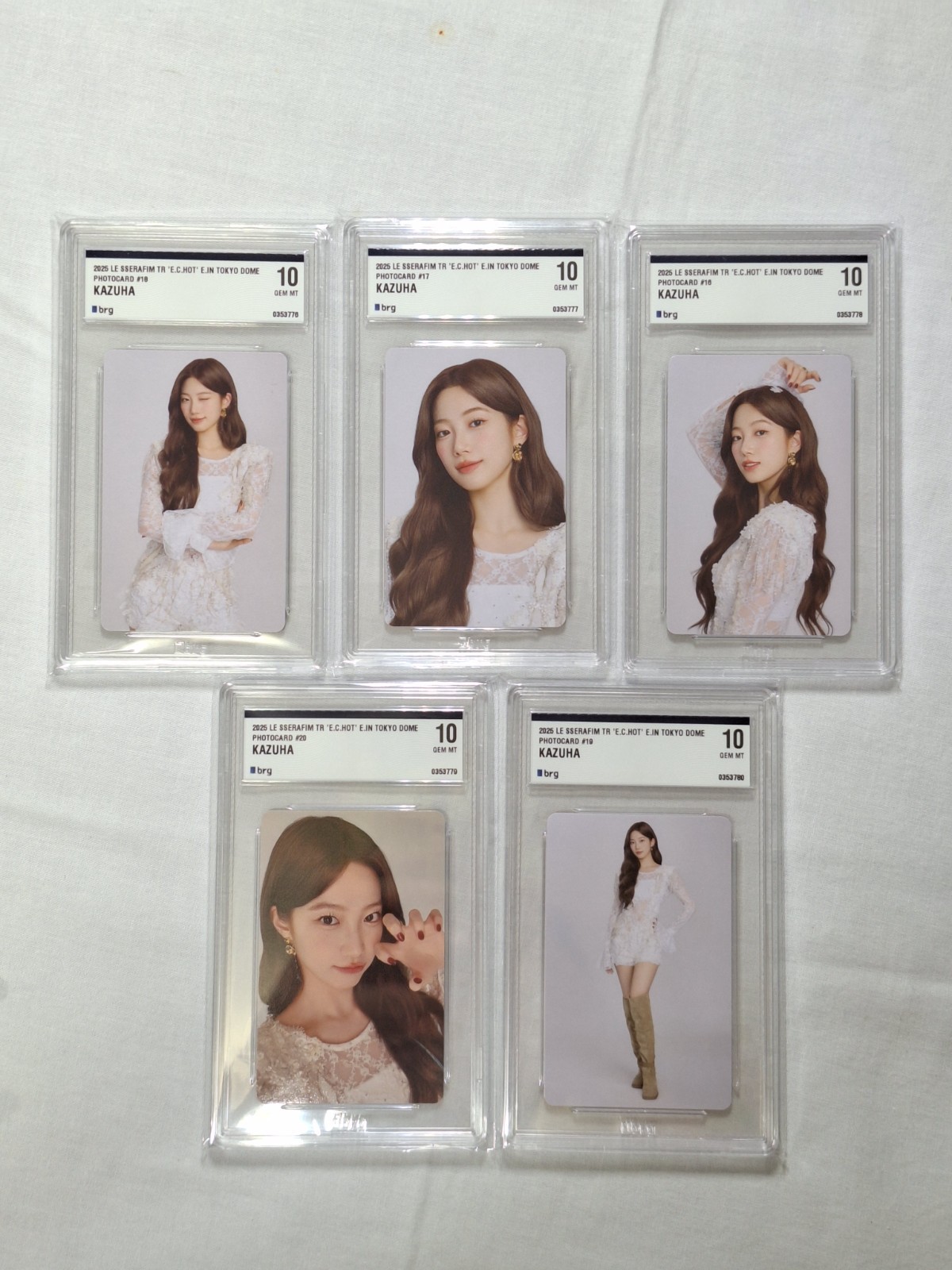 LE SSERAFIM Kazuha BRG 10 Full Set 5 Cards 2025 Tokyo Dome Easy Crazy Hot