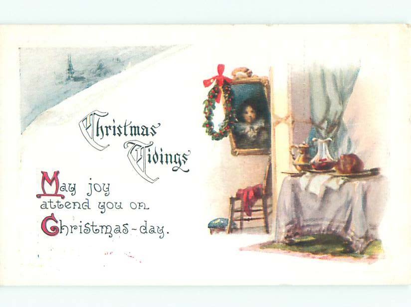 Divided-Back CHRISTMAS SCENE Great Postcard W9187
