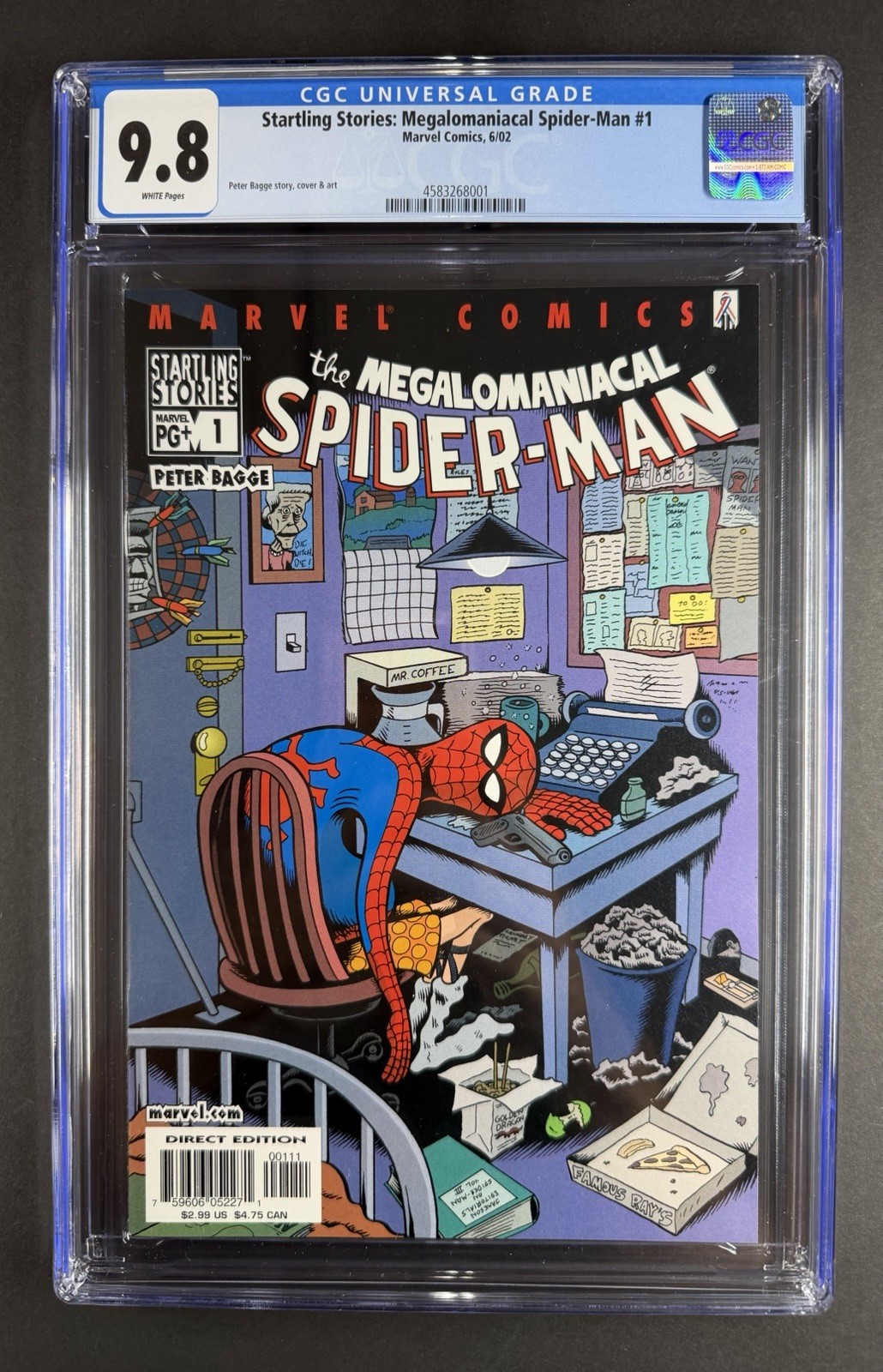 Startling Stories: The Megalomaniacal Spider-Man 1 CGC 9.8 2002 💥 Peter Bagge