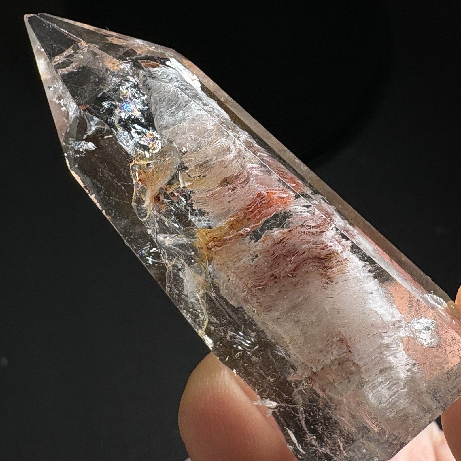 Natural Multi-Layer Phantom Quartz Point Crystal Specimen Obelisk Healing AAA+