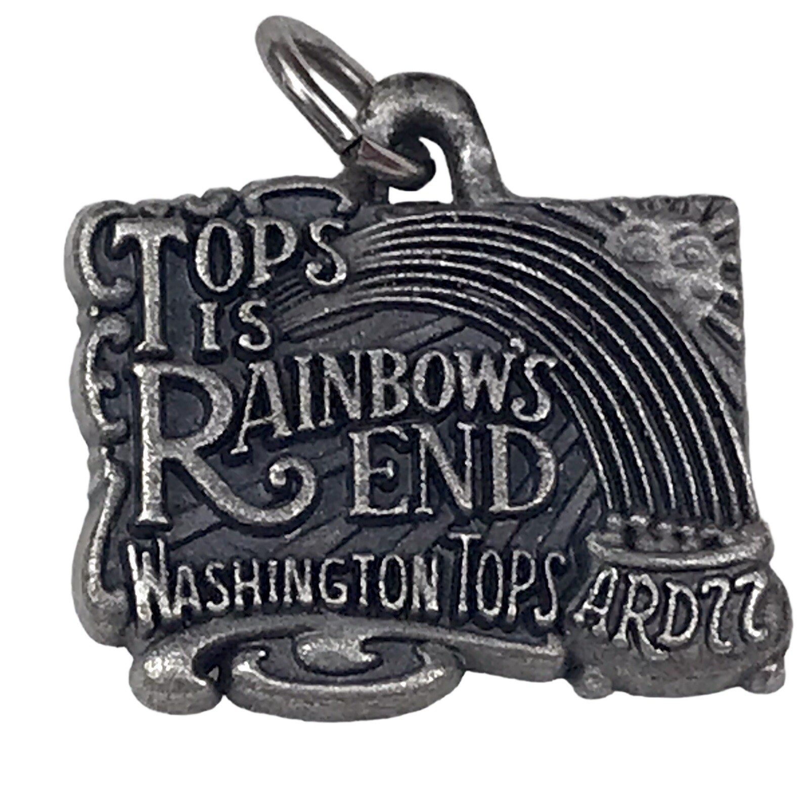 Washington Tops Rainbows End Charm Pendant Vintage