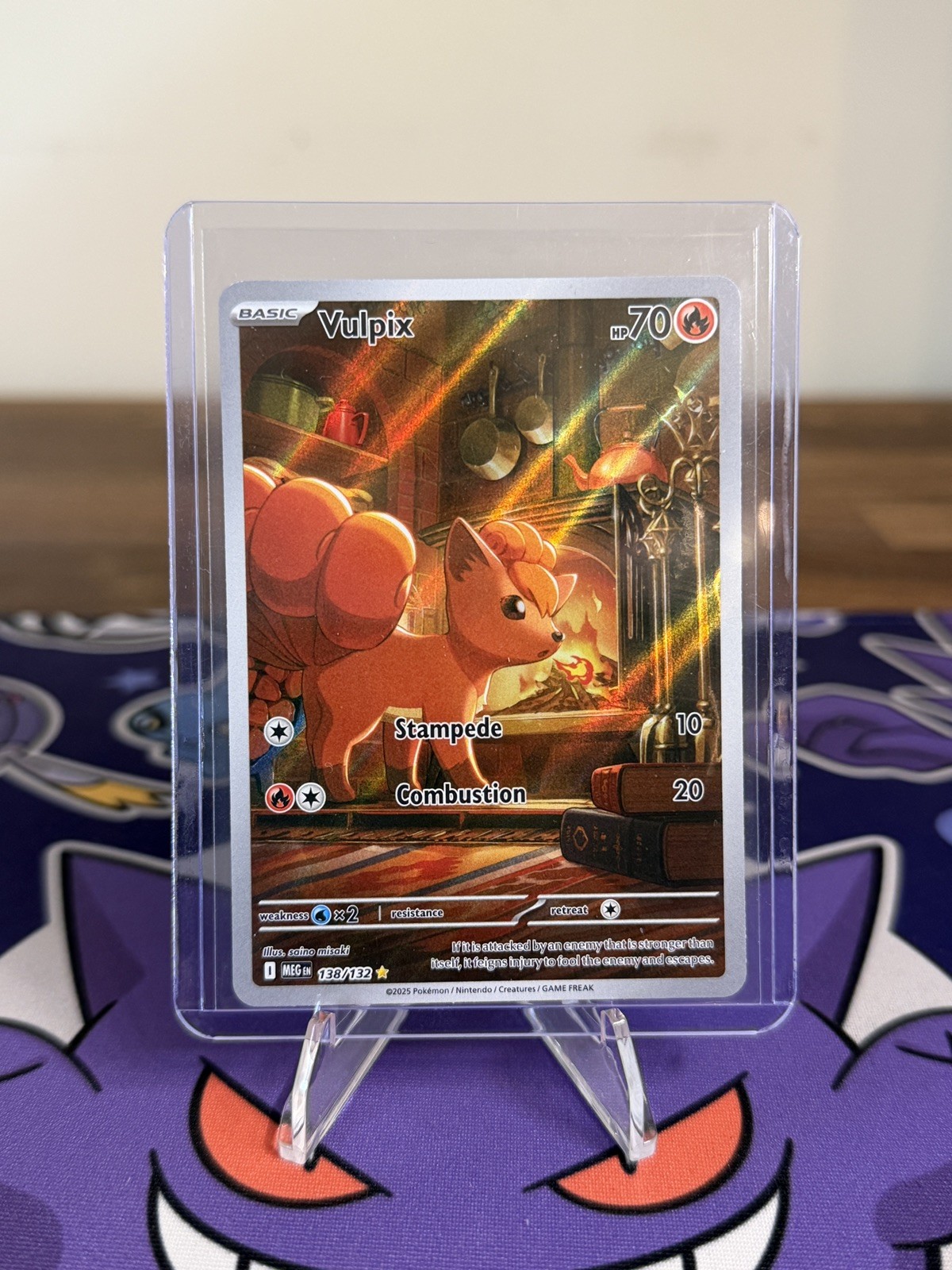 Pokémon TCG Vulpix 138/132 Illustration Rare Mega Evolution