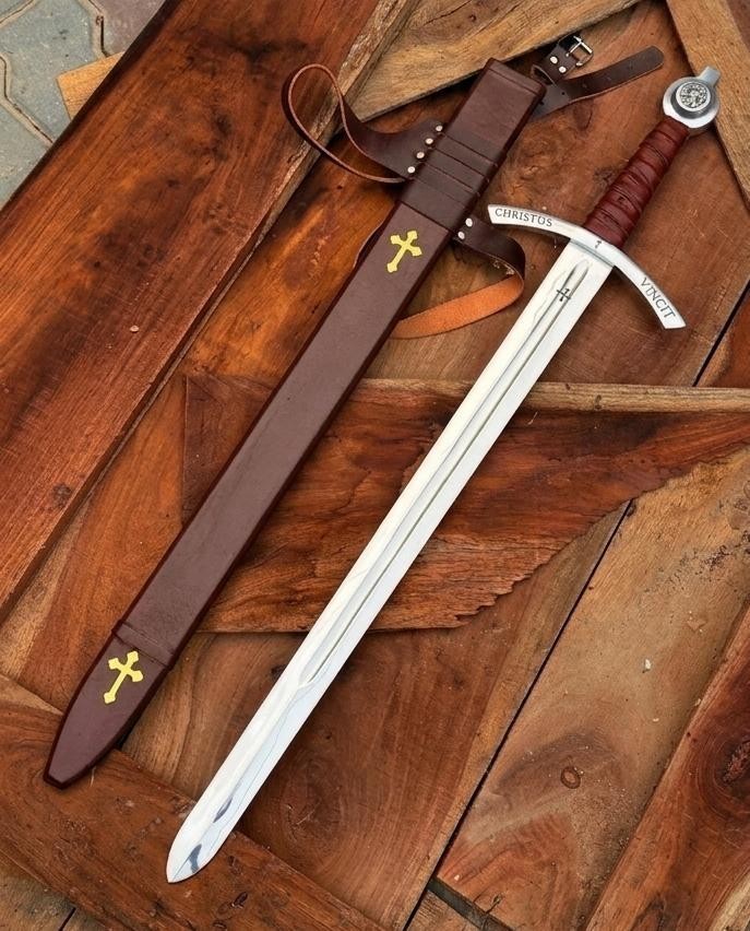 Faithkeeper The Accolade Sword of the Knights Templar - Handmade Medieval Sword