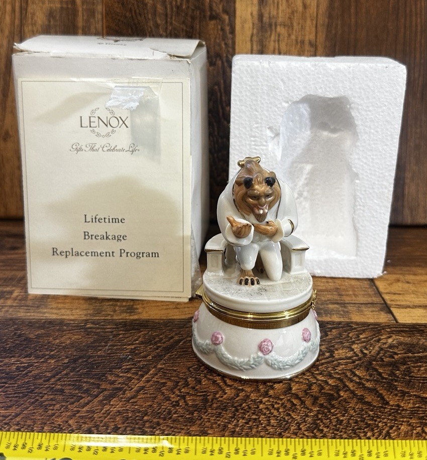 LENOX THE BEAST TREASURE BOX DISNEY BEAUTY AND THE BEAST