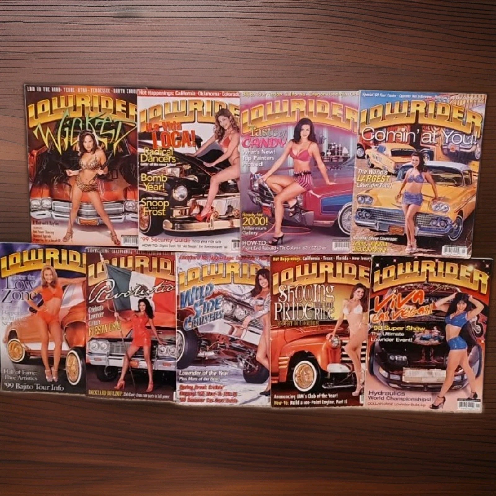 LOT OF 11, 2000 EDITION LOWRIDER MAGAZINE