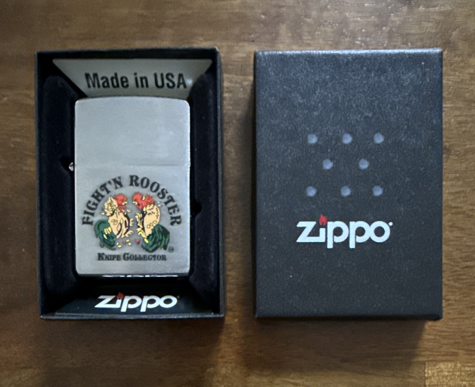 RARE Frank Buster Fight'n Rooster Limited Edition Zippo Lighter NEW NEVER STRUCK