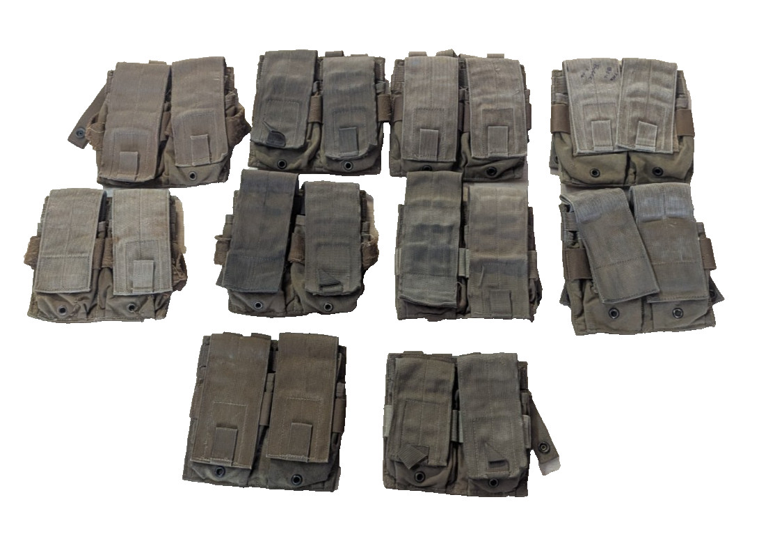 10 Pack Specter Gear 2x2 Magazine Pouch - MOLLE II - USMC - Coyote
