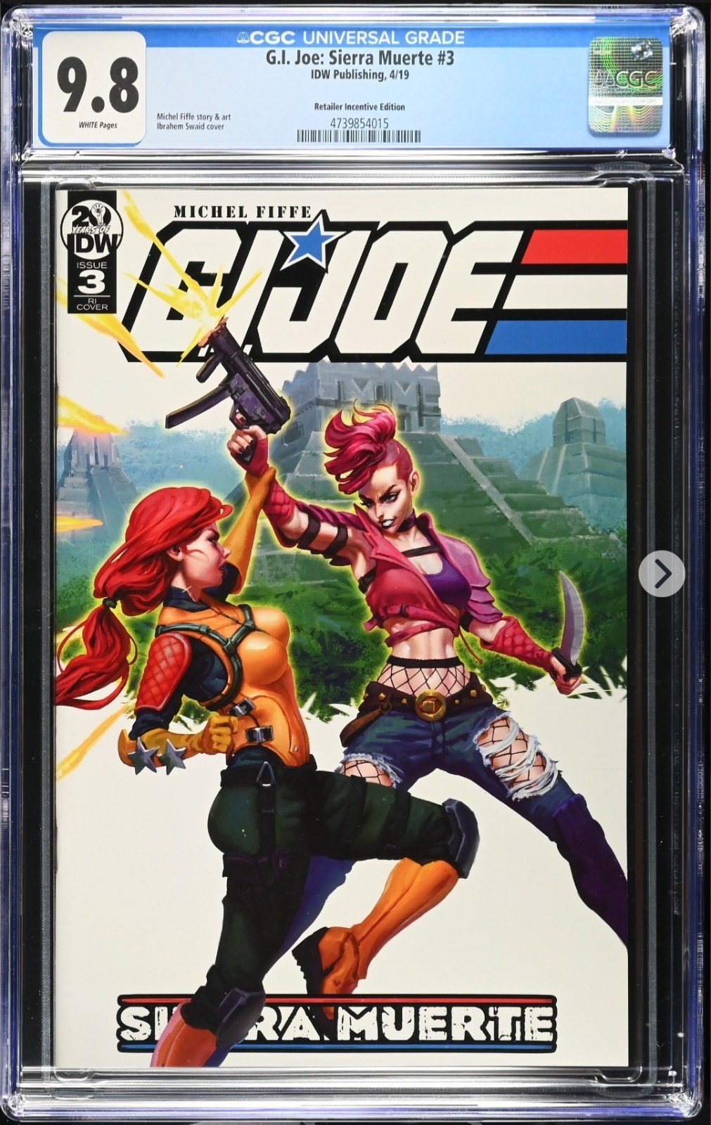 G.I. Joe: Sierra Muerte #3  CGC 9.8  Ibrahem Swaid  Retailer Incentive Variant 