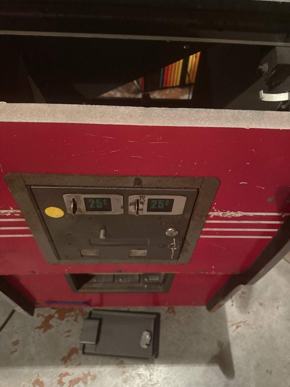 Vintage Taito Arcade Video Game Coin Door With Lock And Key