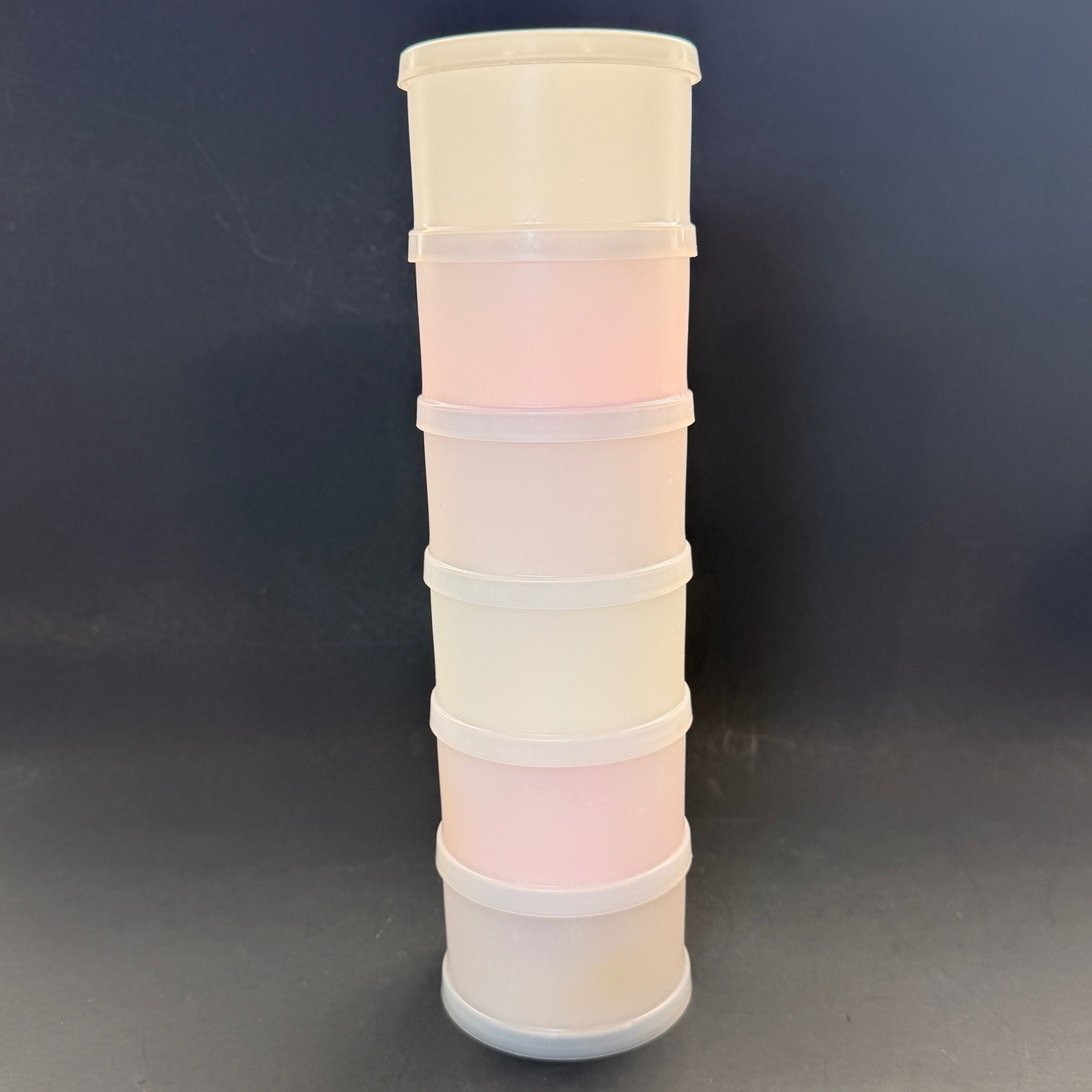 Vintage Tupperware Ice Cream Sandwich Maker Set 1728 1729 Stackable 13pc Retro