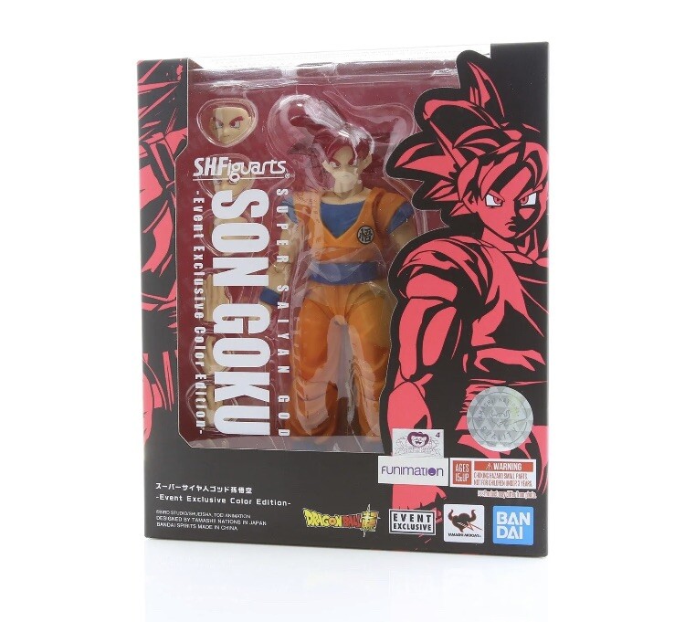 S.H.Figuarts SUPER SAIYAN GOD SON GOKU Bandai Event Exclusive Color Edition 2021