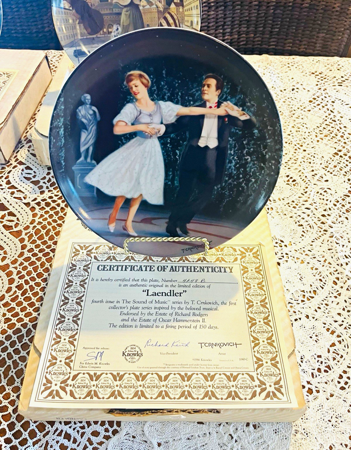 Knowles The Sound of Music Collector Plate Set Multicolor w/ COA