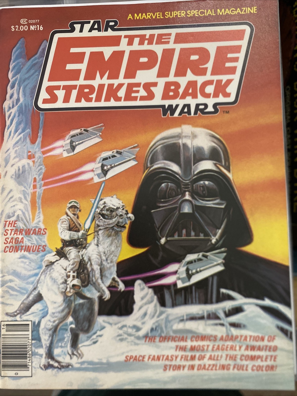 The Empire Strikes Back Marvel Super Special Magazine #16 Star Wars (1980) Nm-
