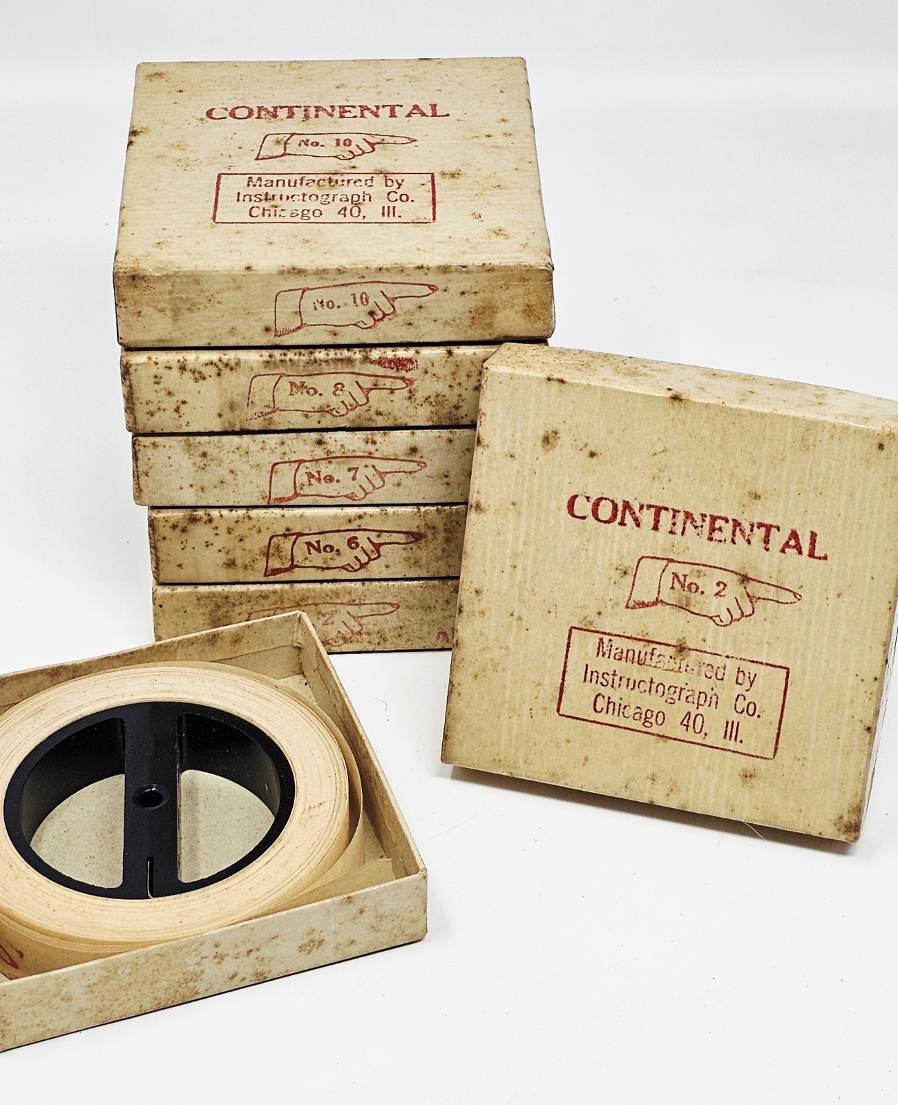 WWII Morse Code #2 Machine Paper Tape Reel WW2 USA Continental Instructograph